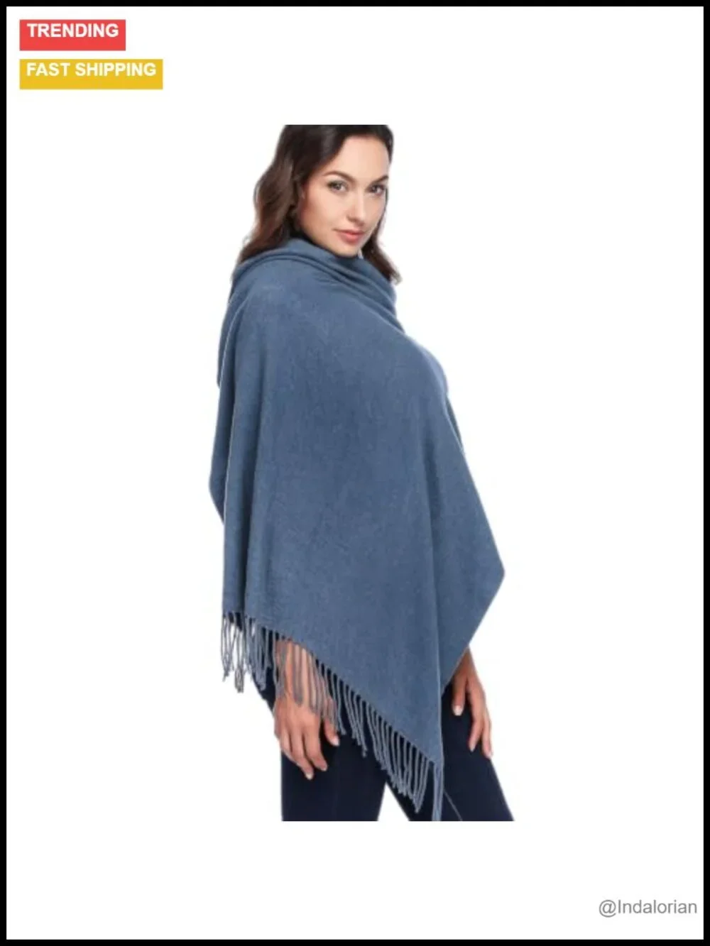 Extra Large Wool Pashmina Shawl Wrap Scarf - Warm Winter Oversized Blanket Gift